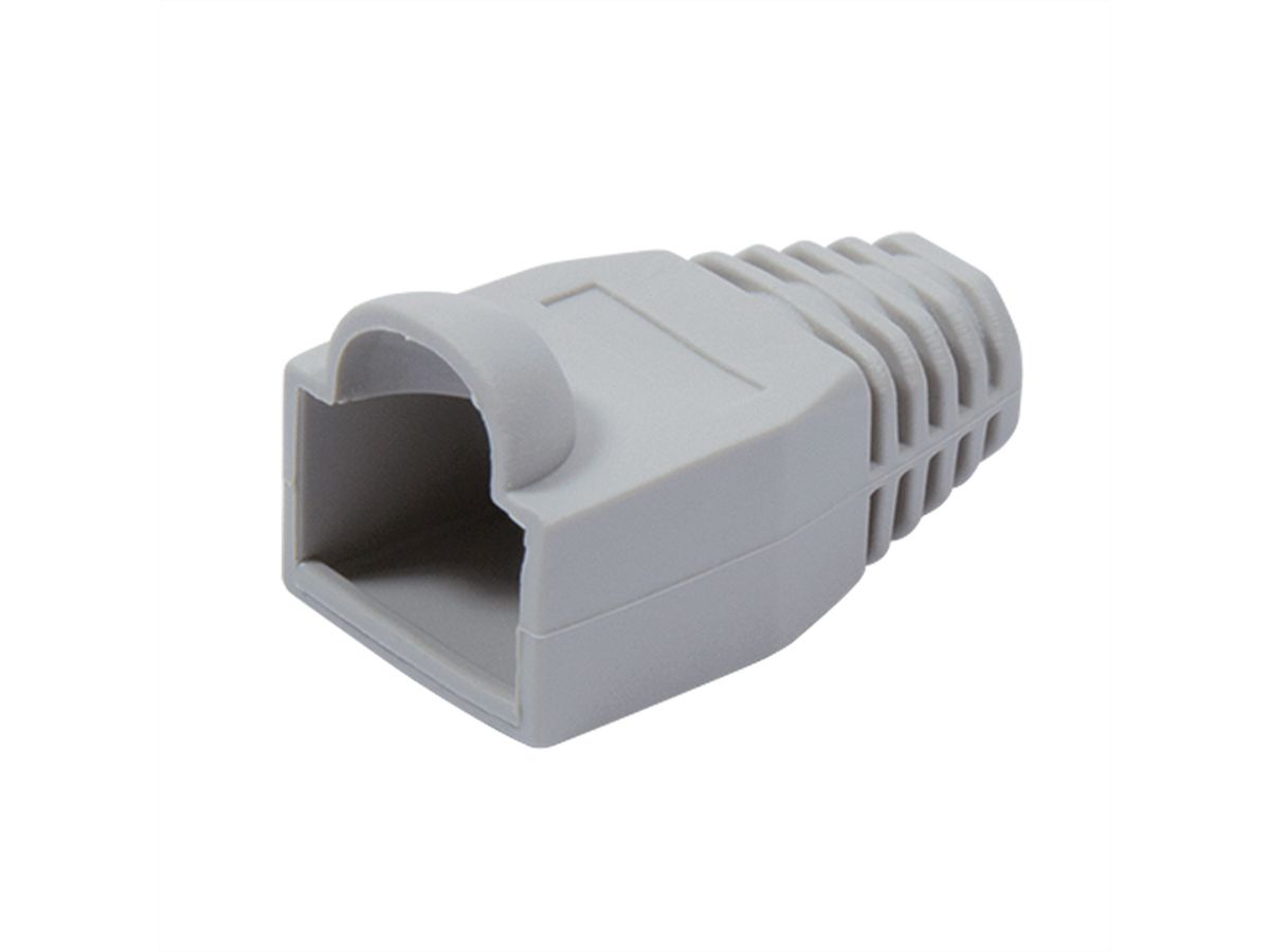 VALUE Kink protection hood for RJ-45 connector, 10 pcs., grey