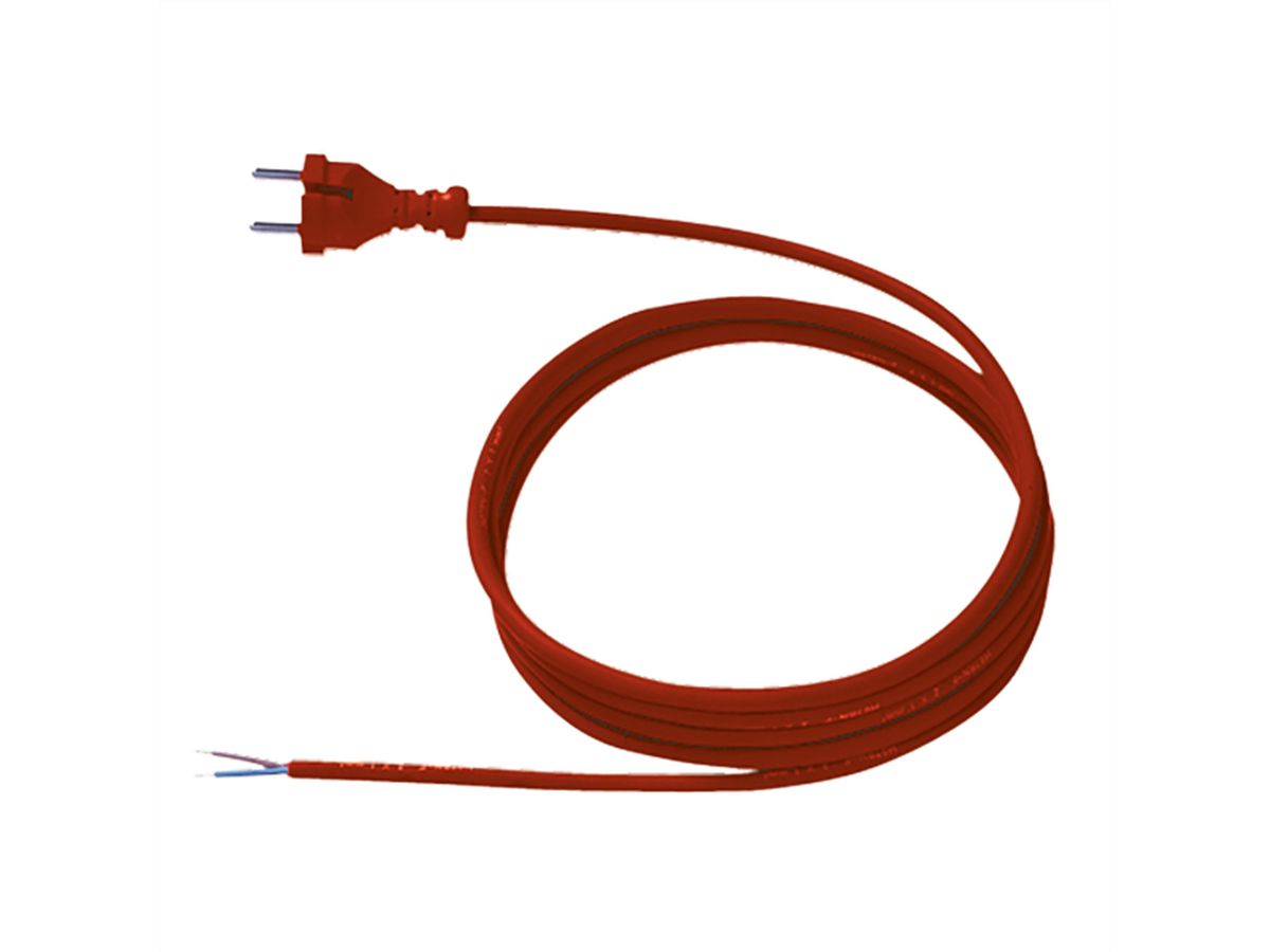 BACHMANN Neopreen voedingskabel 2x1.0 5m rood, H07RN-F 24G/AEH