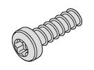 SCHROFF Panhead Screw, Torx, M2.5 x 7.3 mm, Self-Tapping, Steel Zinc Plated
