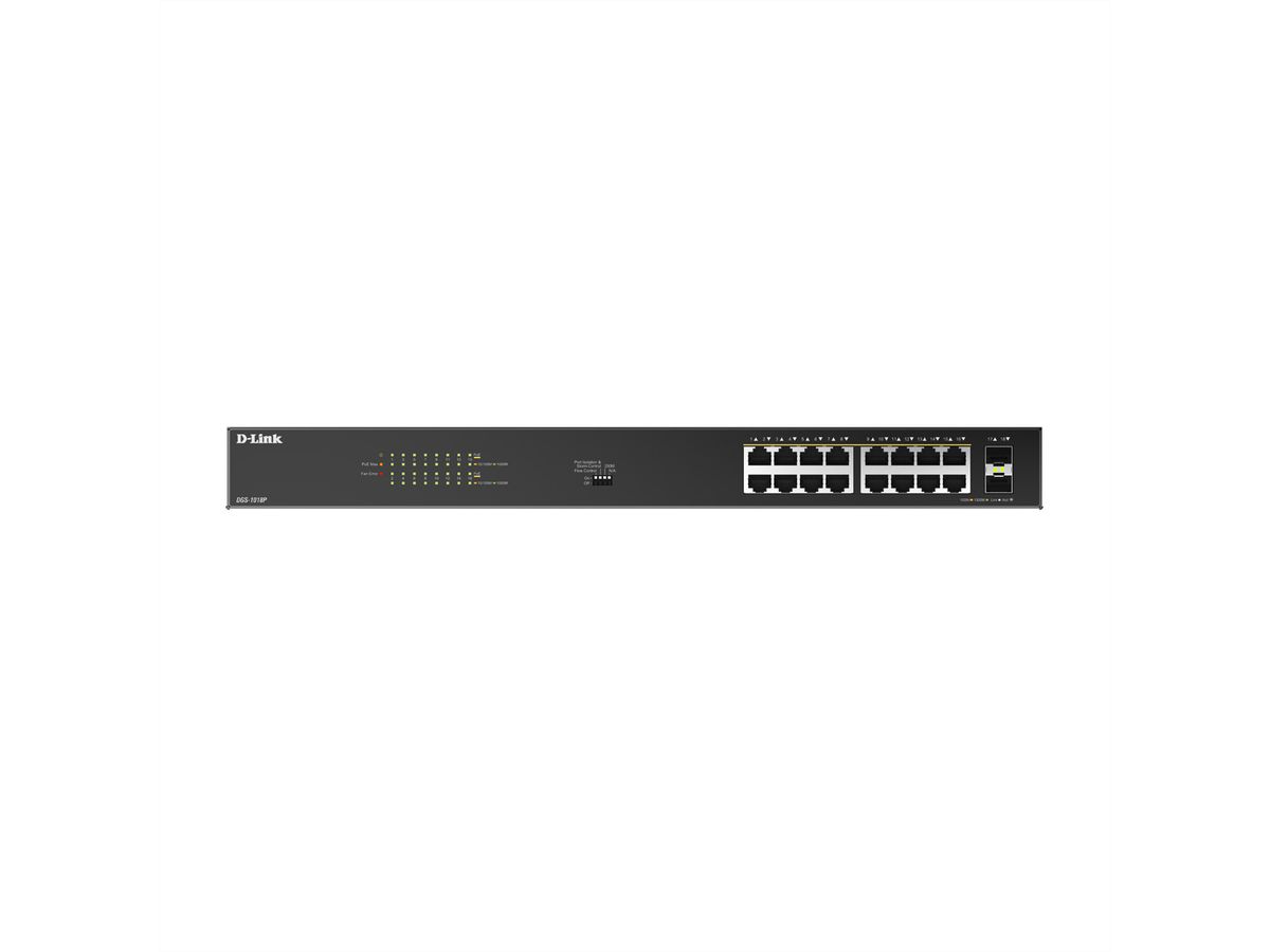 D-Link DGS-1018P/E 18-Port PoE+ Switch