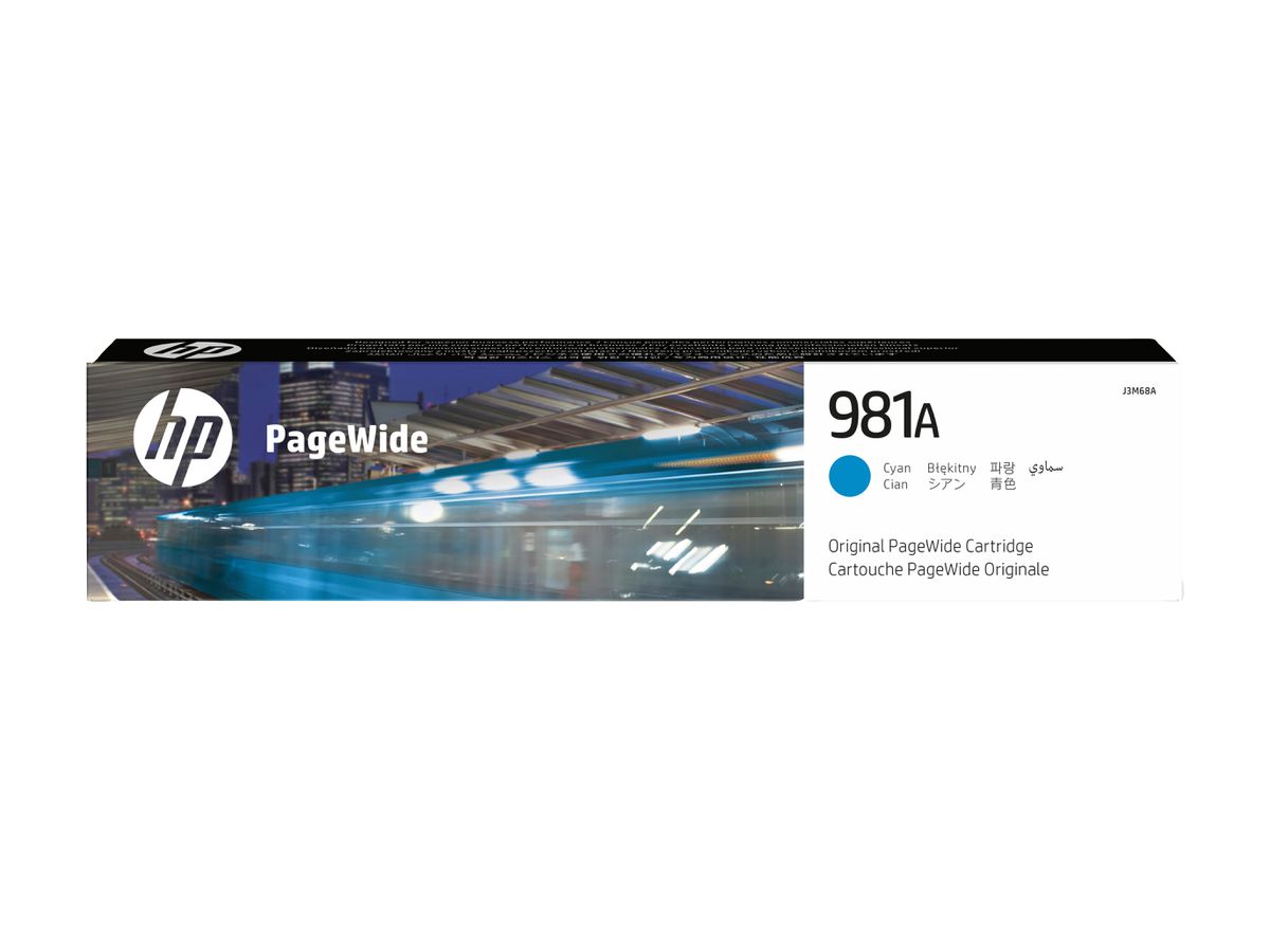 HP 981A Cyan Original PageWide Cartridge