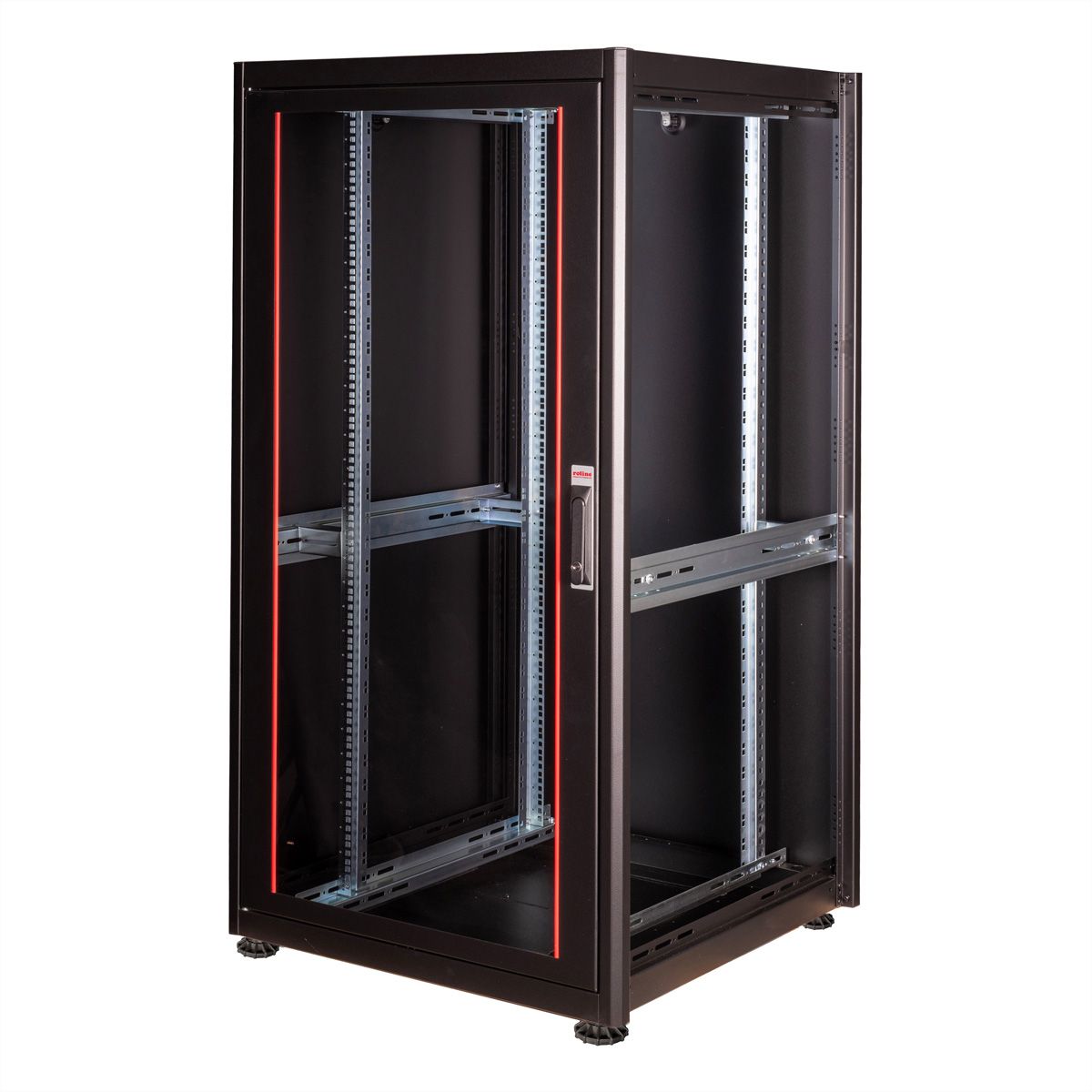 ROLINE 19-inch network cabinet Basic 32 U, 600x600 WxD glass door black