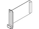 SCHROFF Plug-In Unit U-Profile Front Panel for Static Trapezoid Handle, 3 U, 3 HP, 2.5 mm, Al, Front Anodized, Rear Conductive
