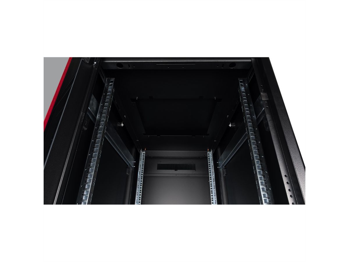 ROLINE 19-inch Network Cabinet Pro 42 U, 600x1000 WxD glass door black