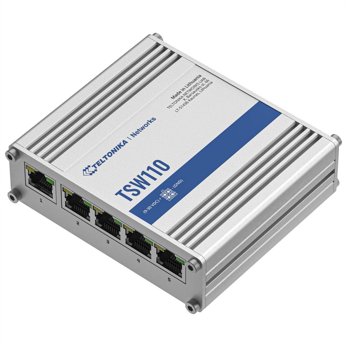 TELTONIKA TSW110 Industriele Switch Unmanaged Layer 2 Gigabit