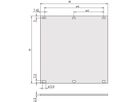 SCHROFF Front Panel, Unshielded, 6 U, 21 HP, 2.5 mm, Al, Front Anodized, Rear Conductive