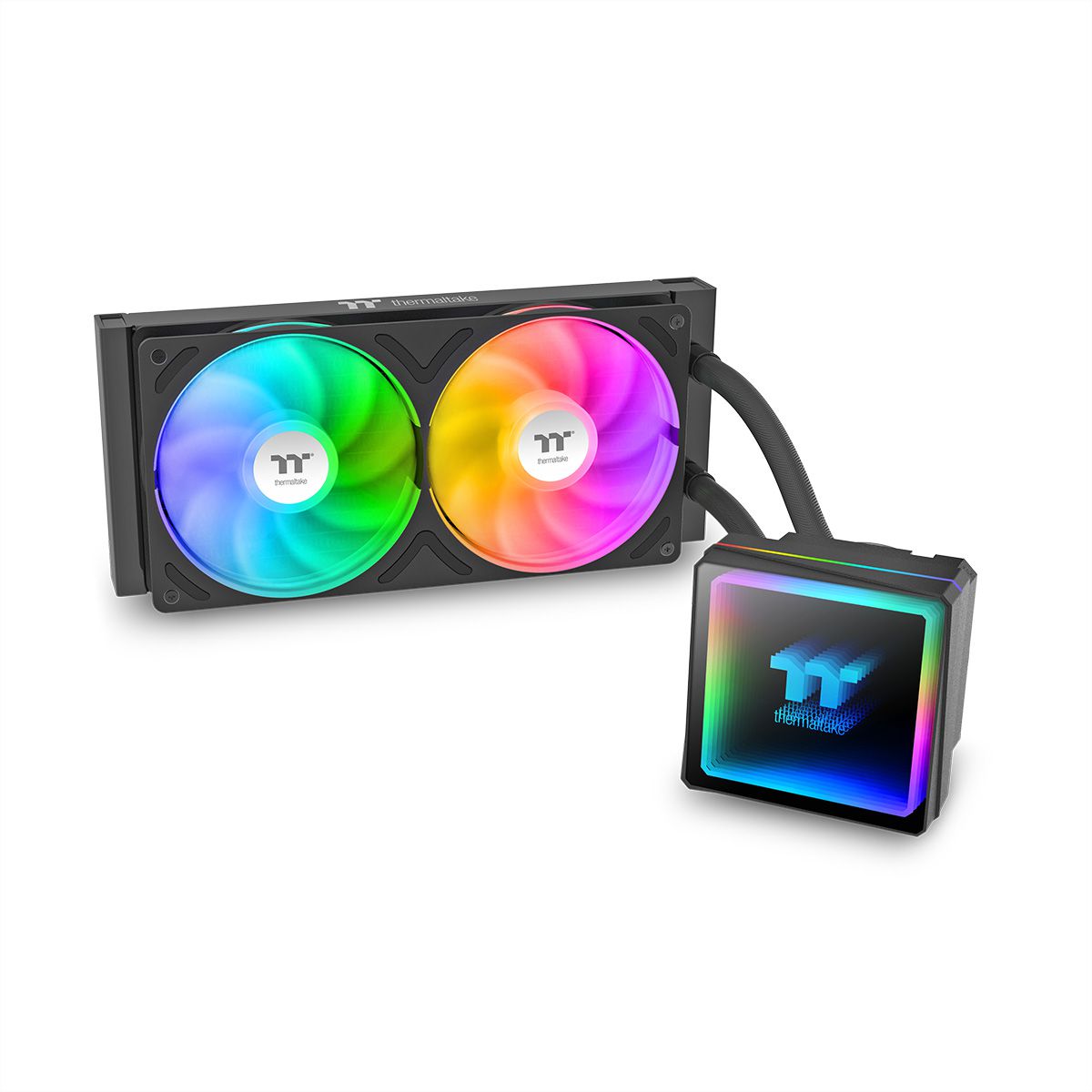 Thermaltake TH240 V3 ARGB Sync AIO CPU Liquid Cooler, Black