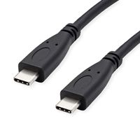ROLINE GREEN USB 3.2 Gen 2 kabel, C-C, M/M, 4K UHD-1, 10Gbit/s, Emark, 100W, zwart, 0,5 m