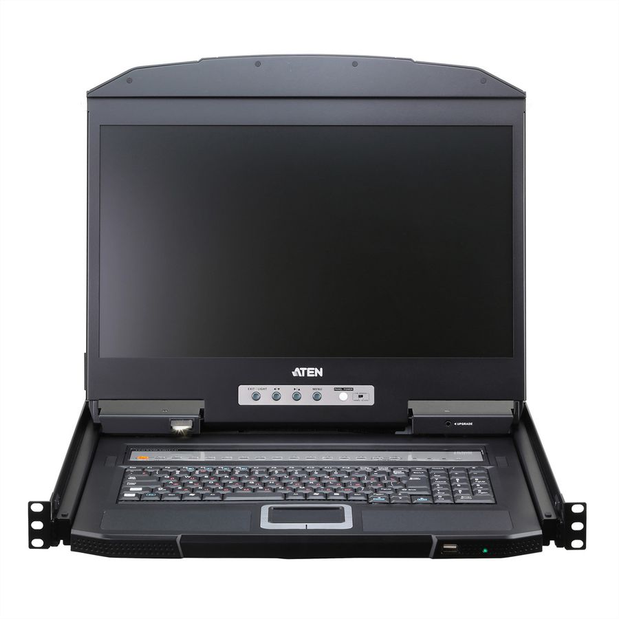 ATEN CL3716NX F 16-Port USB HDMI Single Rail WideScreen LCD KVM Console, FR-Layout