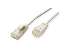 ROLINE UTP Data Center Patch Cord Cat.6A (Class EA), LSOH, Slim, grey, 1 m