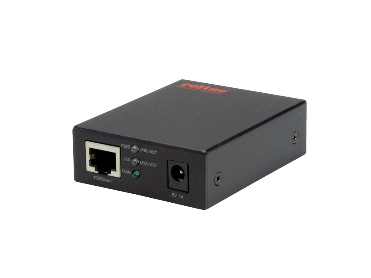 ROLINE 10/100 / 1000Base-T naar dual speed Fiber Media Converter