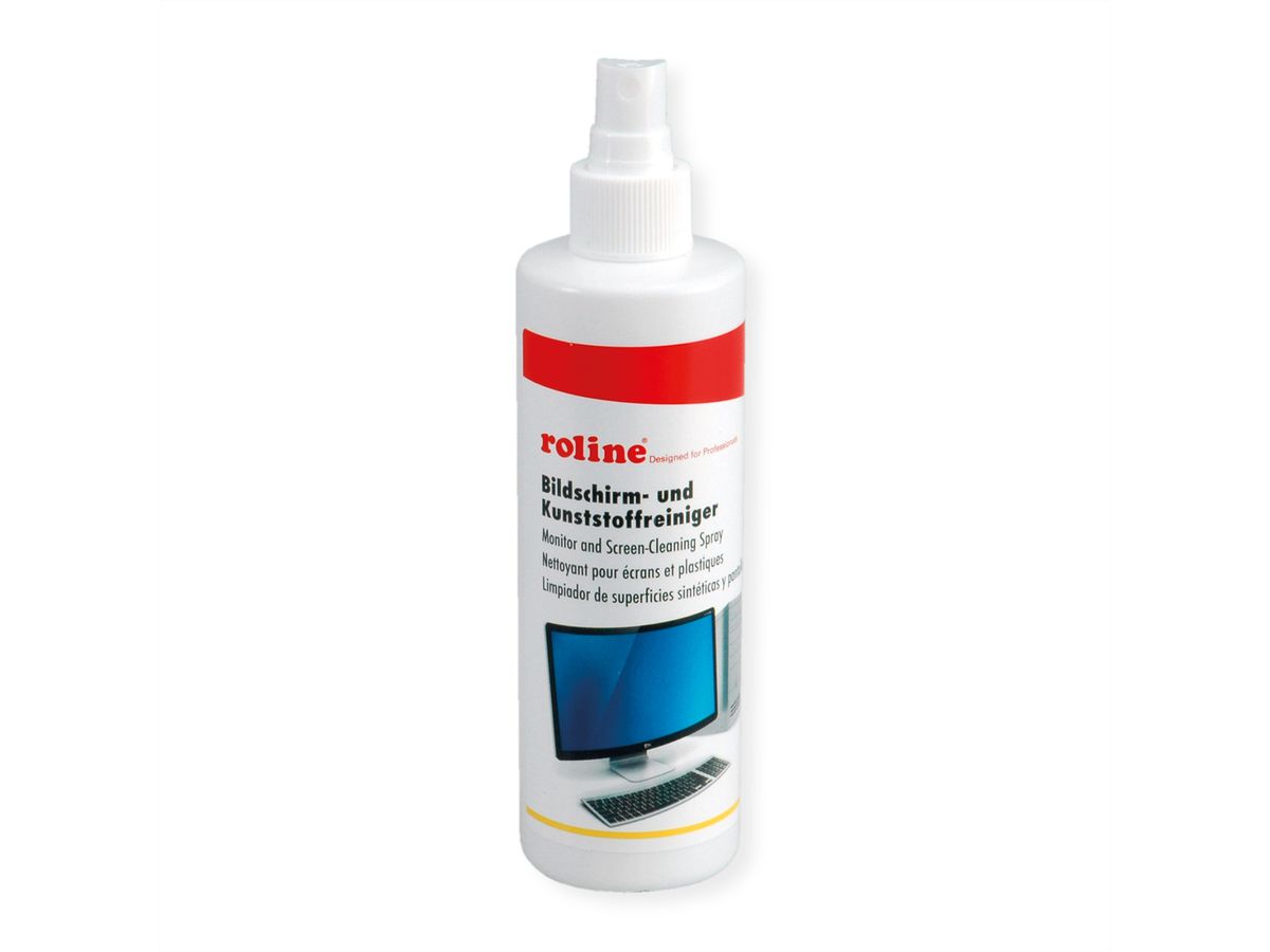 ROLINE beeldscherm en kunststofreiniger, 250 ml