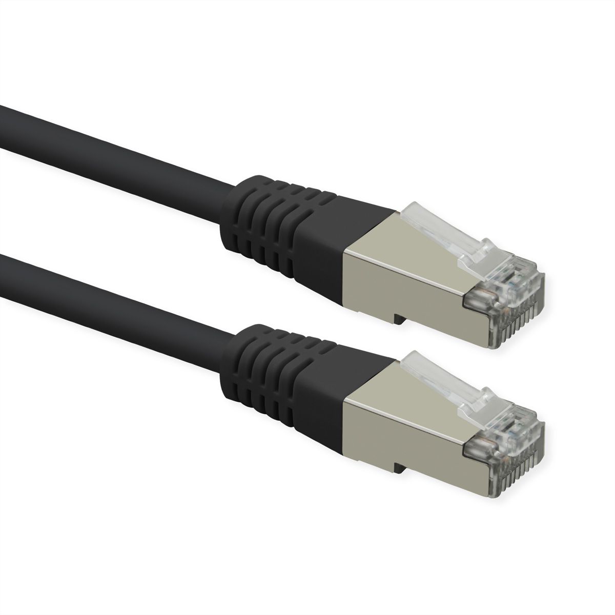 ROLINE patchkabel Cat.6 (klasse E), PoE, S/FTP (PiMF), zwart, 20 m