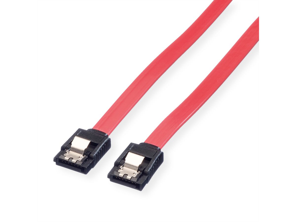 VALUE Internal SATA 6.0 Gbit/s Cable with Latch, 0.5 m