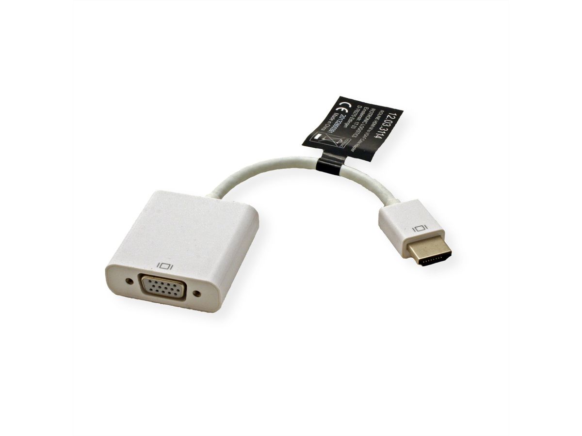 ROLINE HDMI-VGA-adapterkabel, HDMI M/VGA F