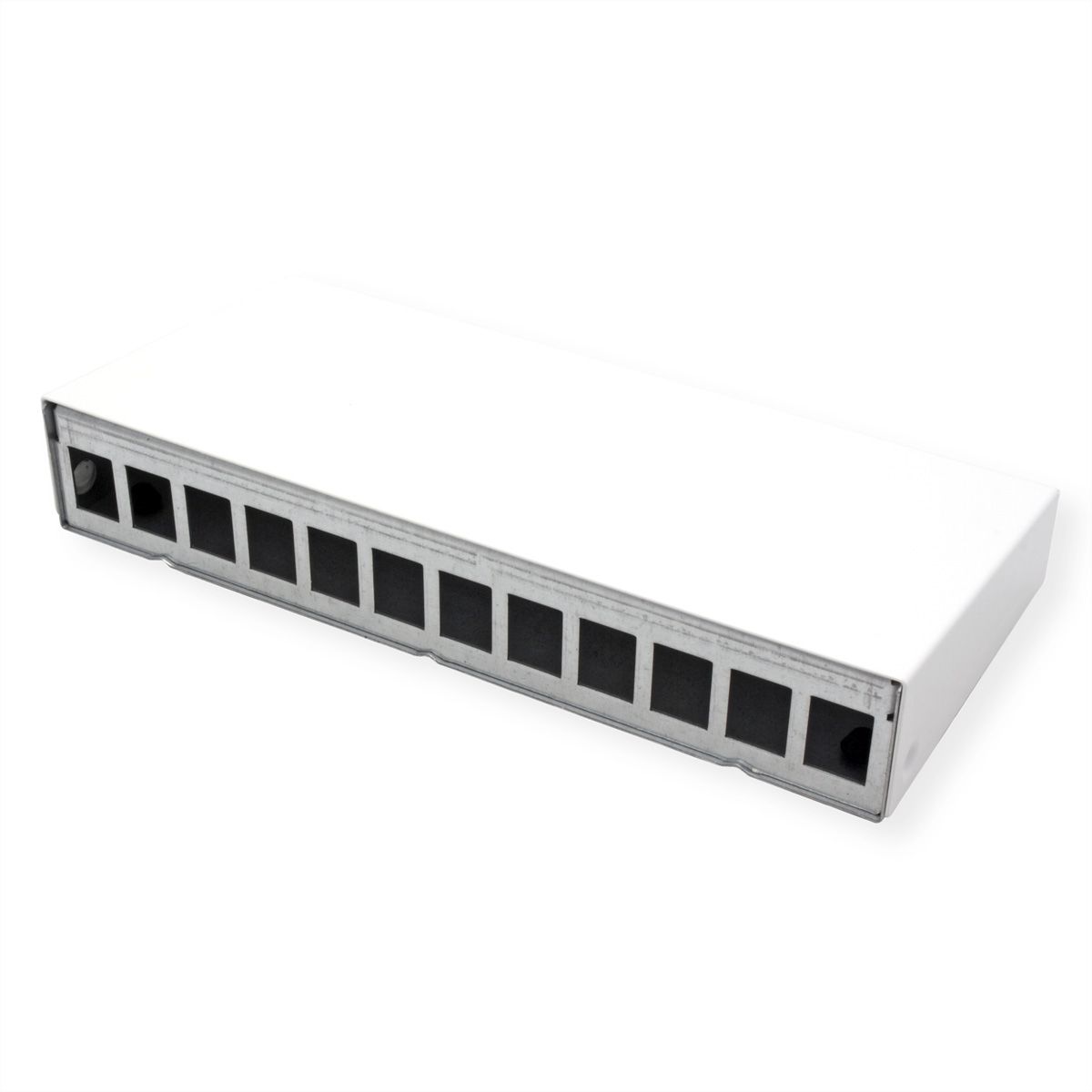 METZ CONNECT Keystone AP behuizing 12 poort zuiver wit RAL9010