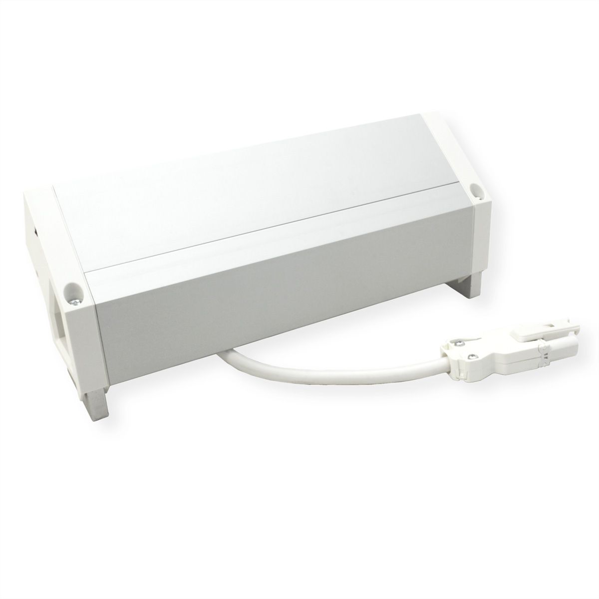 BACHMANN DESK2 ALU WHITE 2xUTE 1xUSB A/C 22W 1xswitch 0.2m