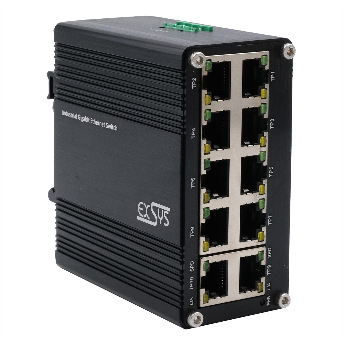 EXSYS EX-62025 10-poorts Industriële Ethernet Switch