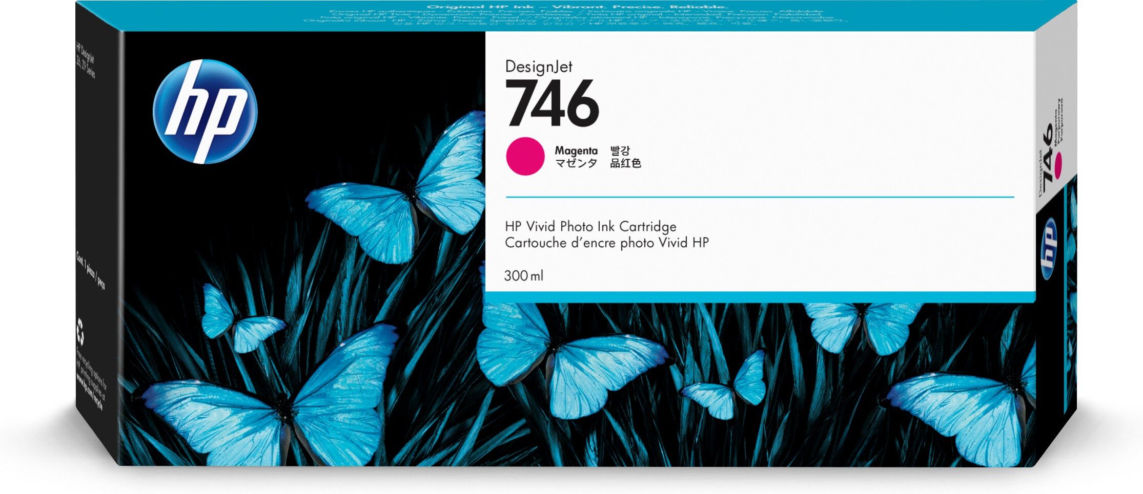 HP 746 magenta DesignJet inktcartridge, 300 ml
