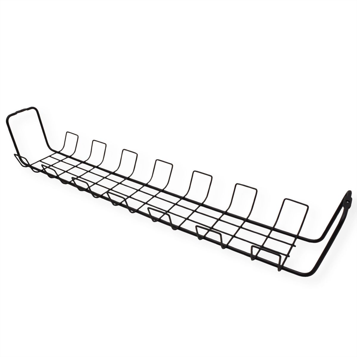 ROLINE Grid Cable Organizer, Under Desk Mount (2 pieces), black