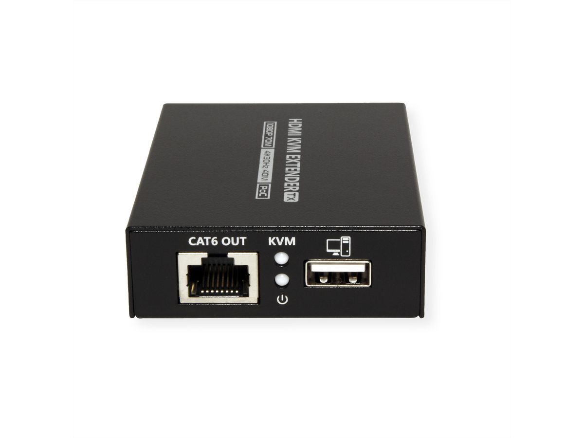 VALUE KVM-Extender via Cat.6/6A, HDMI 4K30, max. 40m