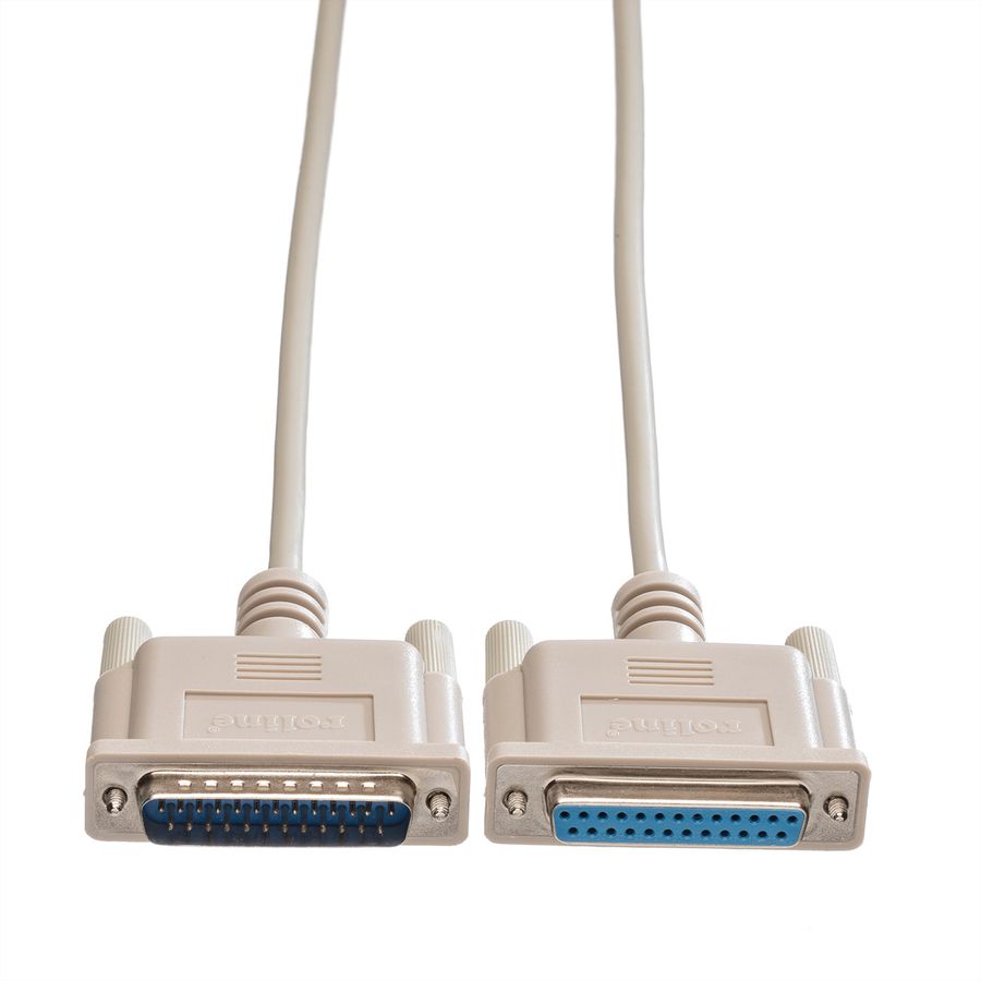 ROLINE RS232 kabel D25 M/F, 4,5 m