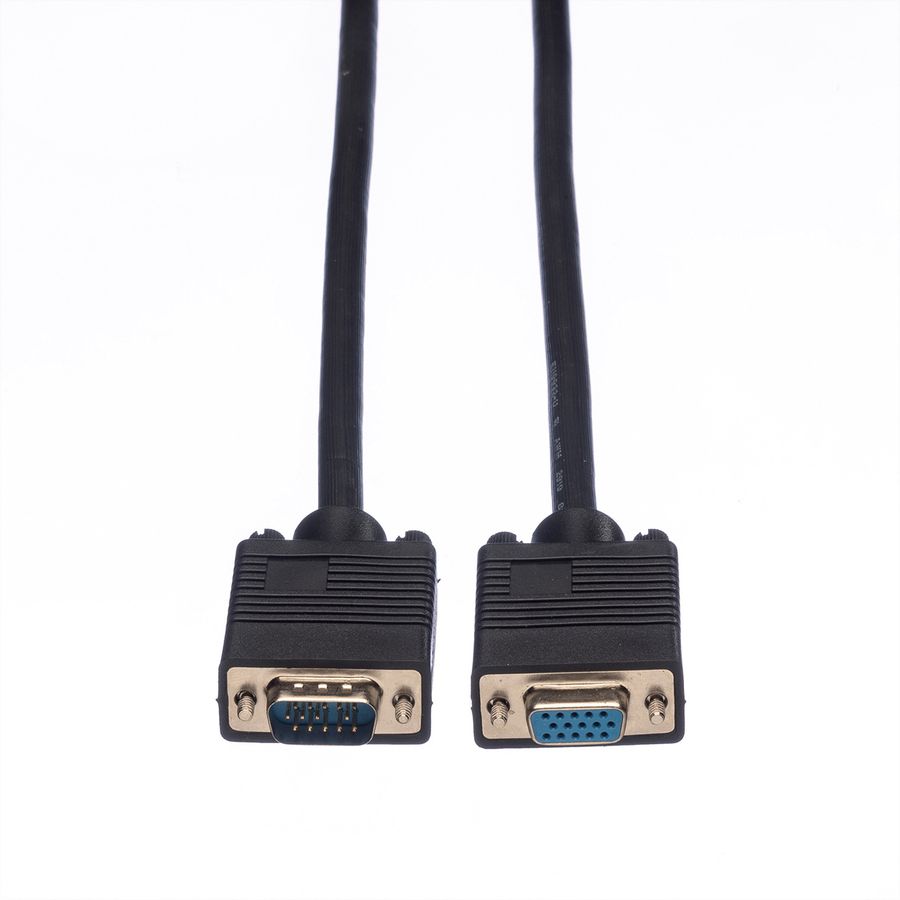 ROLINE SVGA kabel HD15 M/F, 10 m