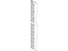 SCHROFF Varistar 19" paneel-/glijplank, dimensiestrook, wit, 47 U