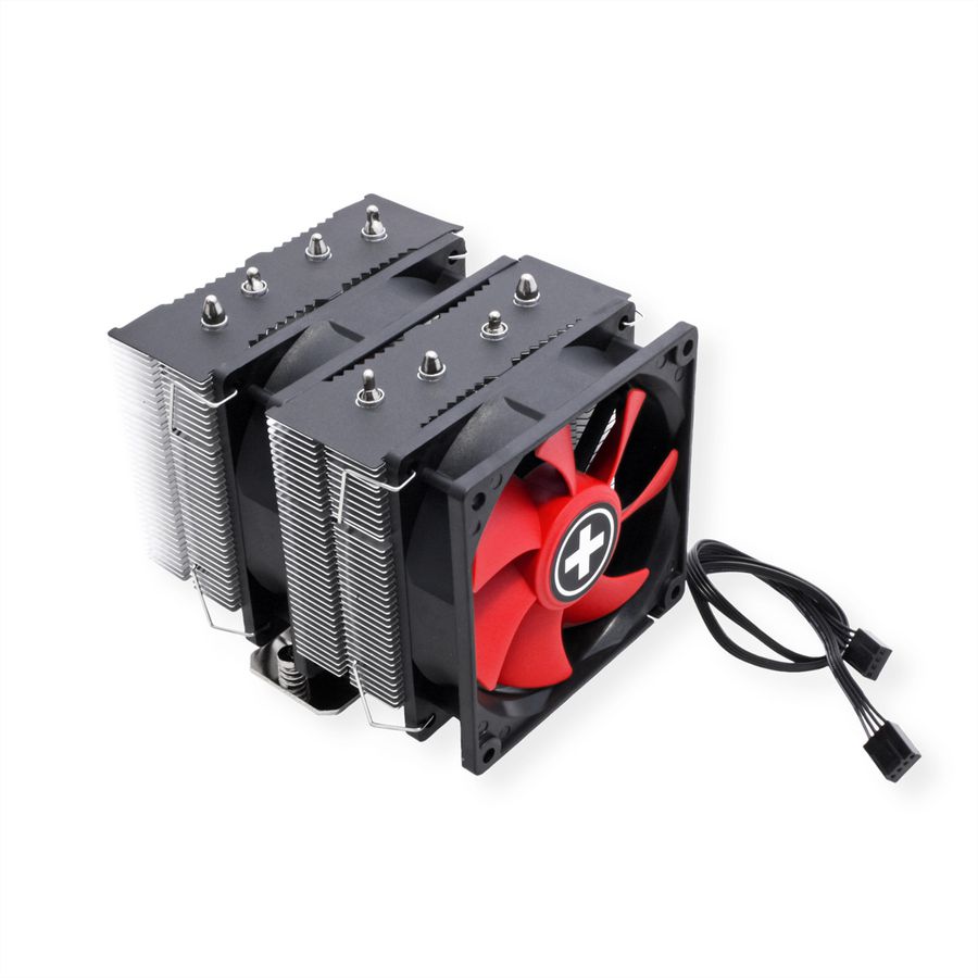 Xilence M504D AMD and Intel CPU Cooler, 2x 92mm PWM fans, 180W TDP