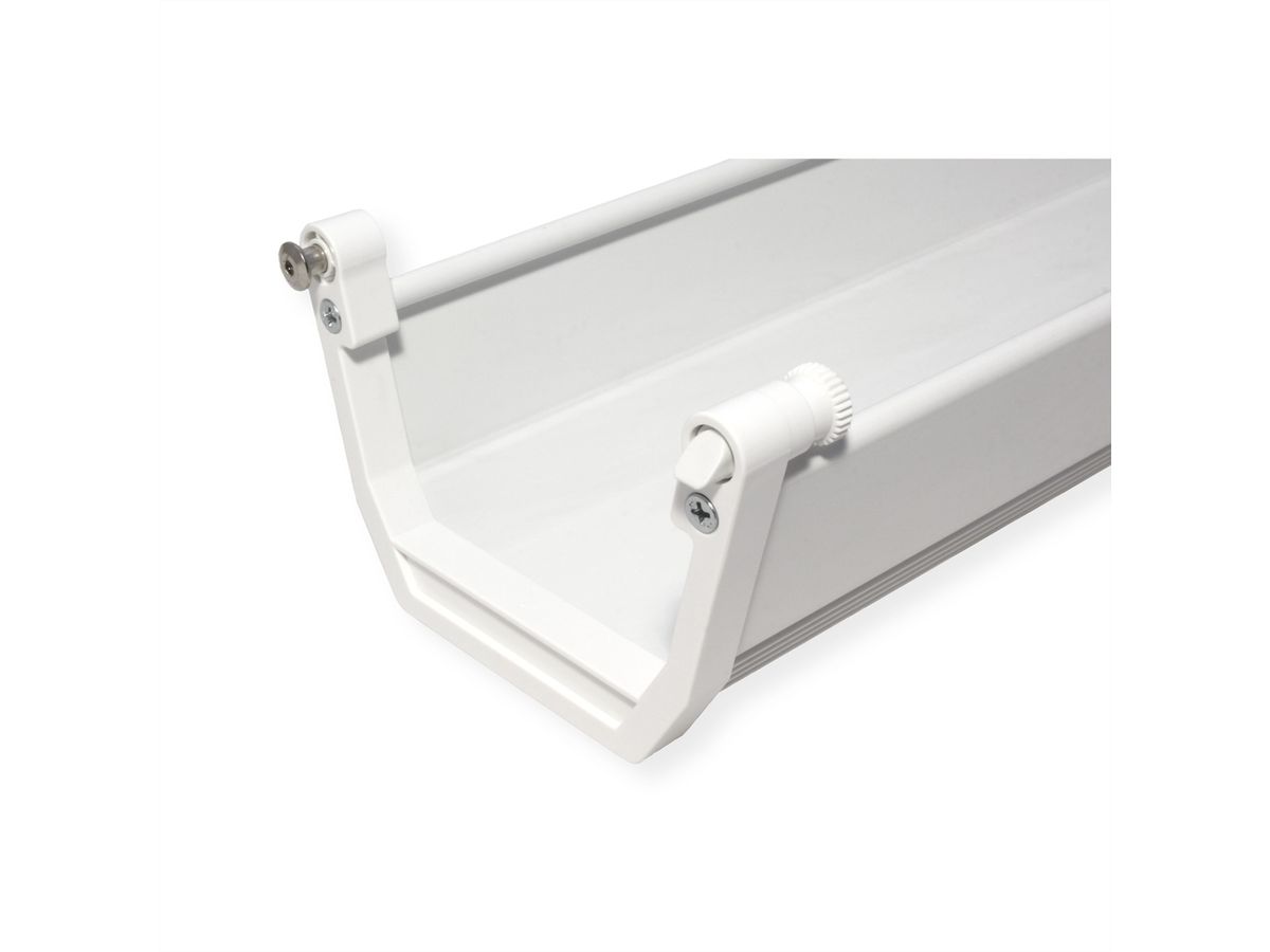 ROLINE Easy2Open kabelgoot, Montage onder tafel, wit, 44,9 cm