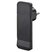 BACHMANN Flat Plug CEE7/7 black, Reconnectable, without cable