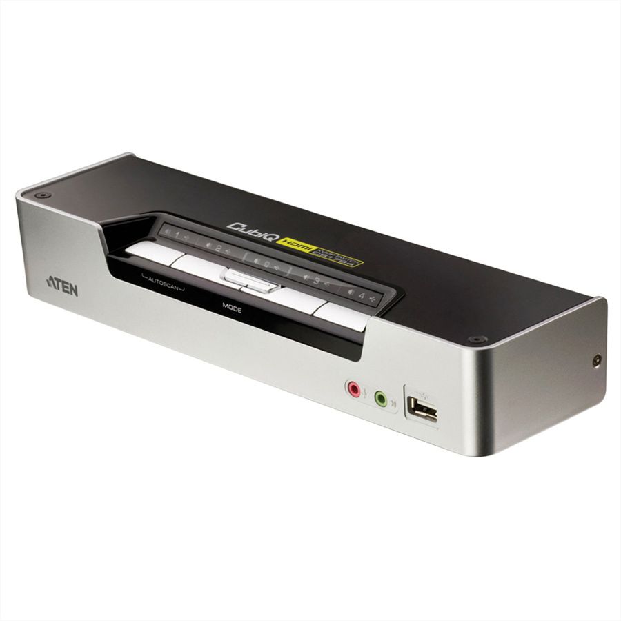 ATEN CS1794 KVM Switch HDMI, USB, Audio, USB-Hub, 4 Ports