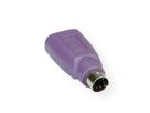 VALUE PS/2 to USB Adapter, Keyboard, purple