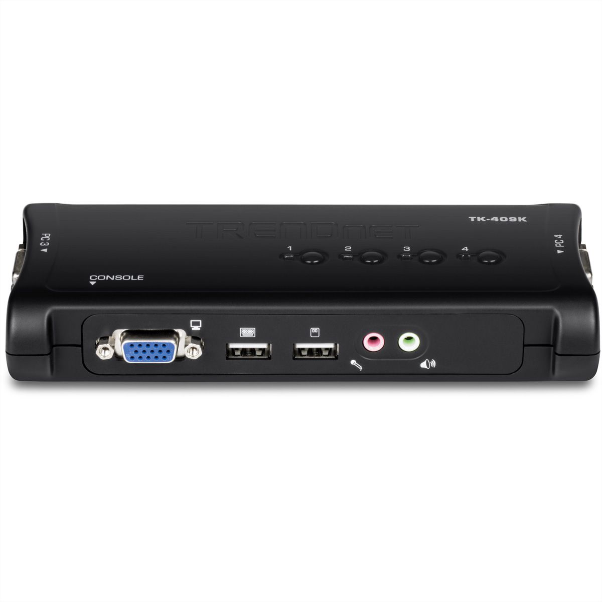 TRENDnet TK-409K KVM-switch 4-poorts USB-kit met audio