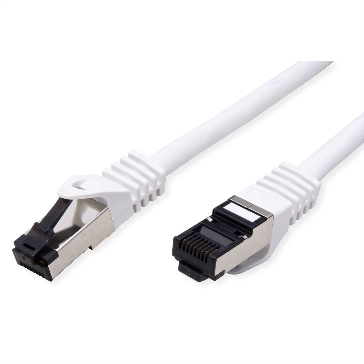 VALUE S/FTP Patch Cord Cat.8 (Class I), stranded, LSOH, PoE, white, 3 m