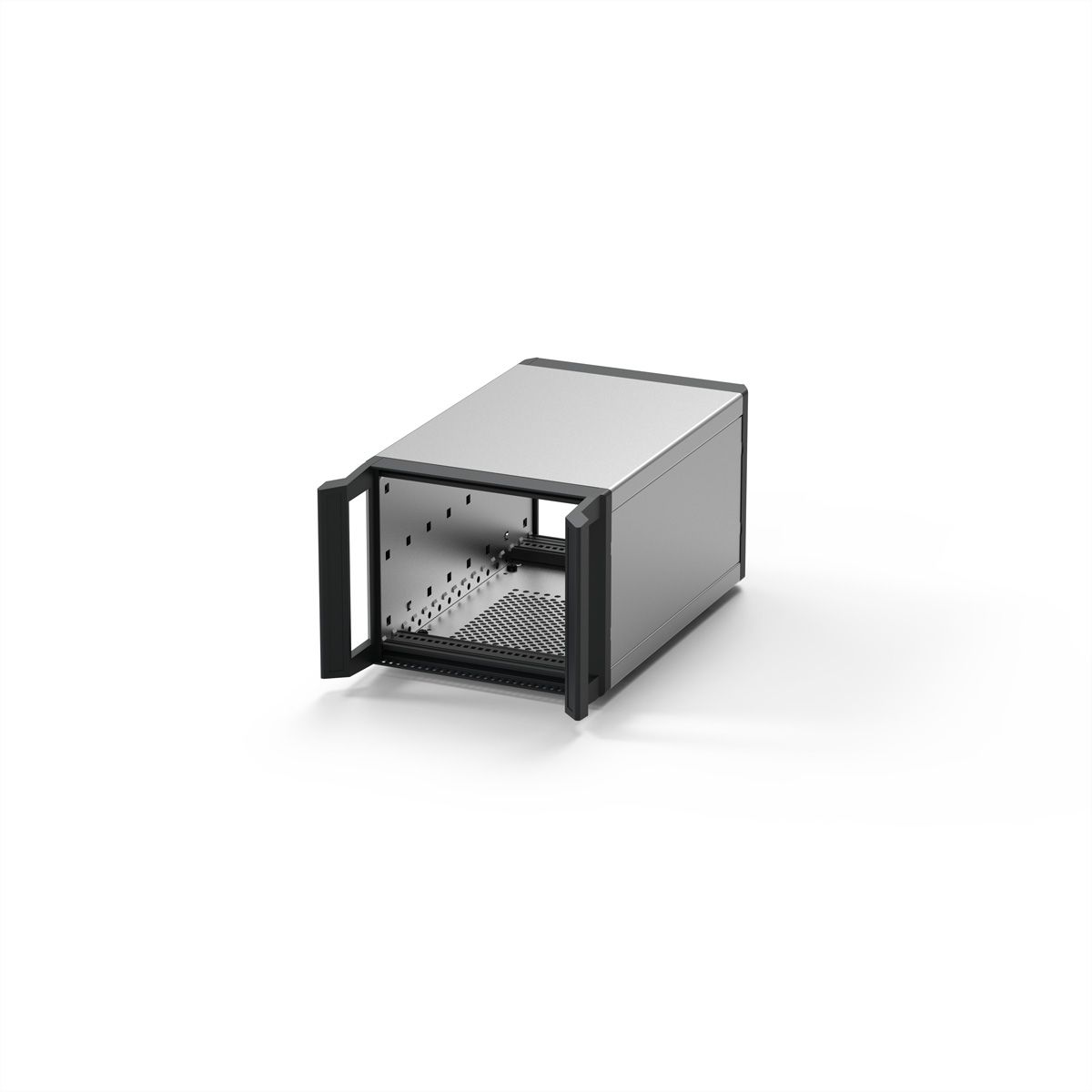 SCHROFF RatiopacPRO 19" Case, Retrofittable Shielding With Handles, 3 U, 28 HP, 315 mm