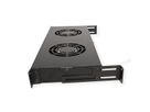 ROLINE 19-inch ventilatorunit 2 ventilatoren, Thermostaat zwart