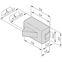 SCHROFF Microschakelaar voor Carrier Compact- en Volle-Module, Normaal Open, 10 stuks