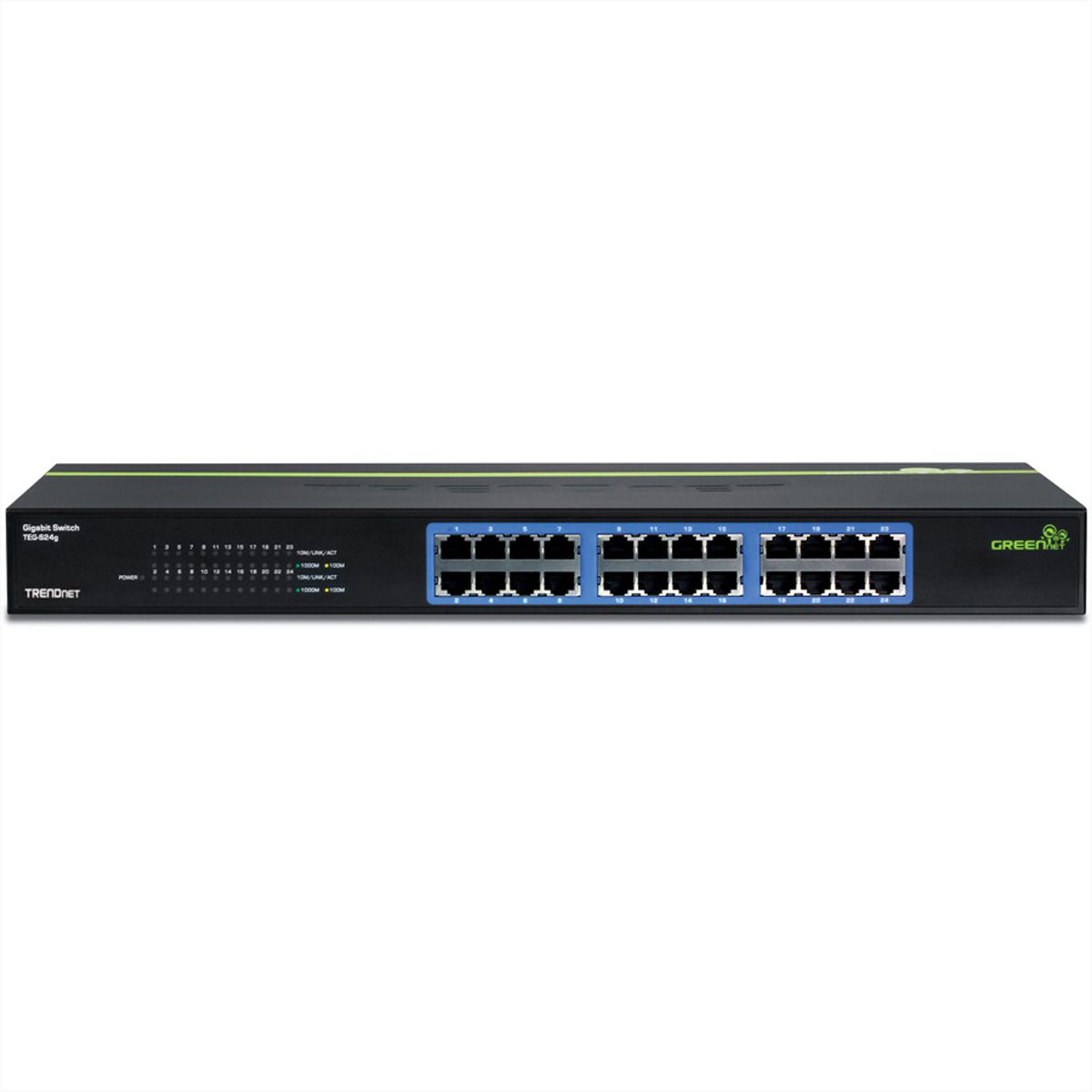 TRENDnet TEG-S24G Unmanaged Gigabit Ethernet Switch, 24-Port, GREENnet Technology