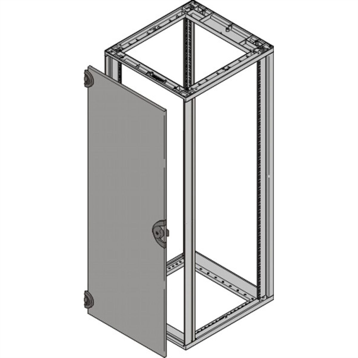 SCHROFF Novastar Steel Door, 180° Opening Angle, RAL 7021, 12 U 553W