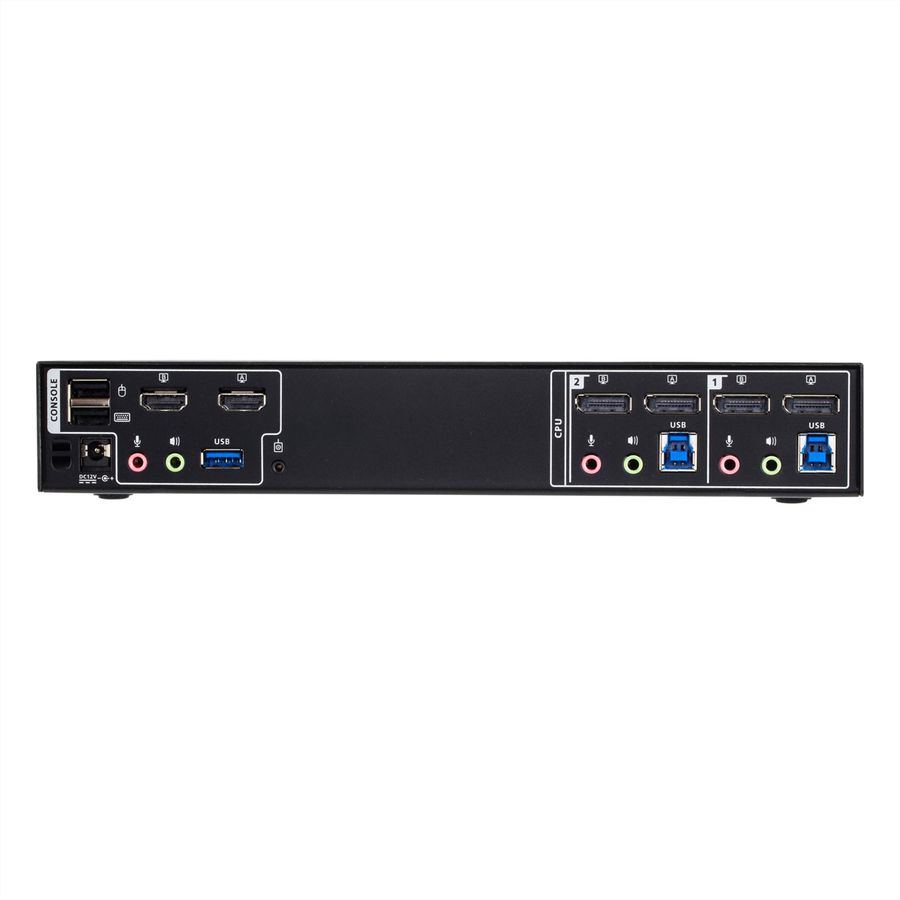 ATEN CM1942 2-poorts 4K DP Dual Display Mini Matrix Boundless KVM