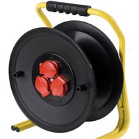 BACHMANN cable reel 3-way empty, IP20, without cable, double tube frame
