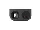 BACHMANN PIX HOLDER DOUBLE, 1x UK, 1x CM, ISV, schwarz, 0,2 m