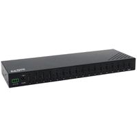 EXSYS EX-12276HMS 16-Port USB 3.2 Gen 2x1 Metal HUB, 15KV ESD Protection for Wall and DIN-Rail Mounting