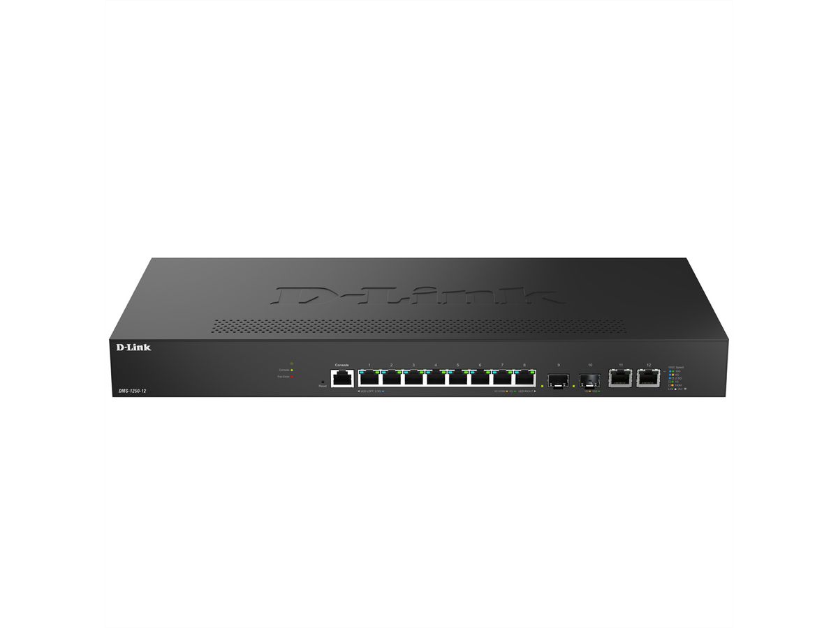 D-Link DMS-1250-12/E 12-Port Switch Multi-Gigabit Smart Managed