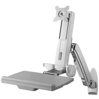 SCHROFF Adjustable Monitor Arm with Keyboard Tray, max. 8 kg