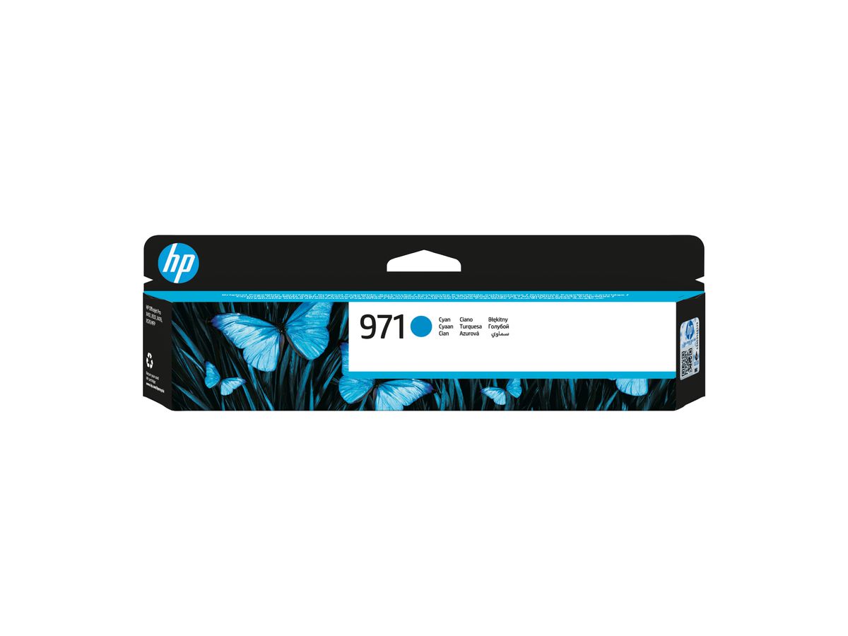 HP 971 Cyan Original Ink Cartridge