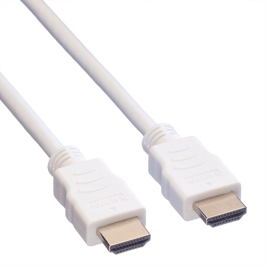 VALUE HDMI High Speed Cable met Ethernet M-M, wit, 2 m