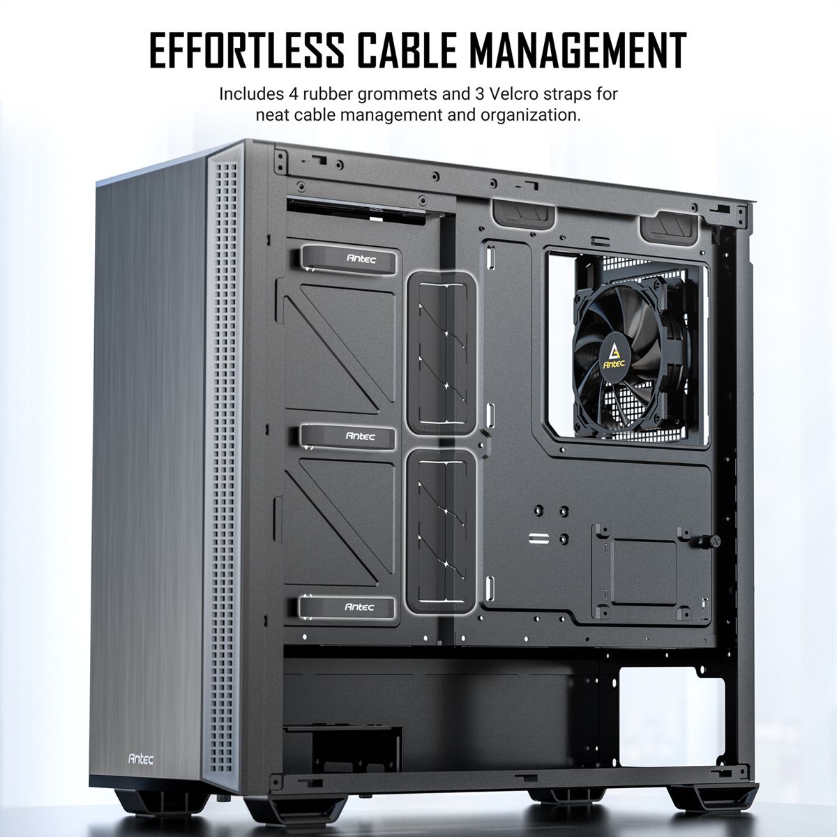 ANTEC Performance P7S Mid Tower ATX M-ATX ITX PC Gehäuse, silberfarben