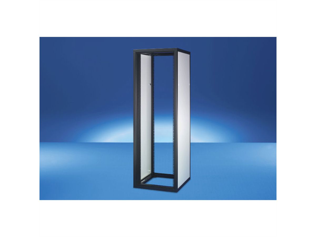 SCHROFF Eurorack kast zonder deuren, 47 U 2198H 600W 800D, RAL 7021/7035